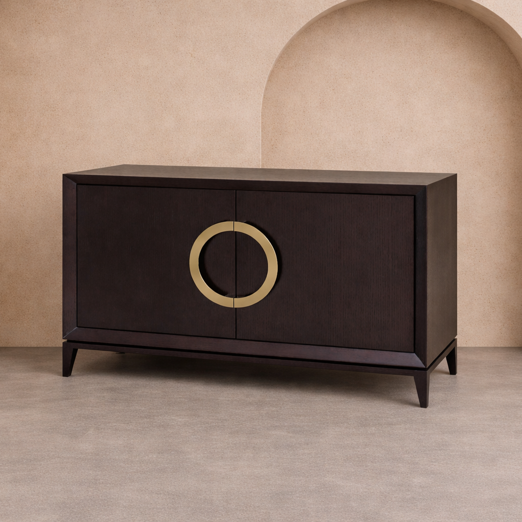Rochel Sideboard - Wenge Oak/Gold Handles