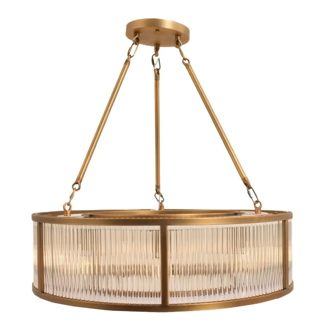 Aston 70cm Diameter Antique Brass Finish Ceiling Light