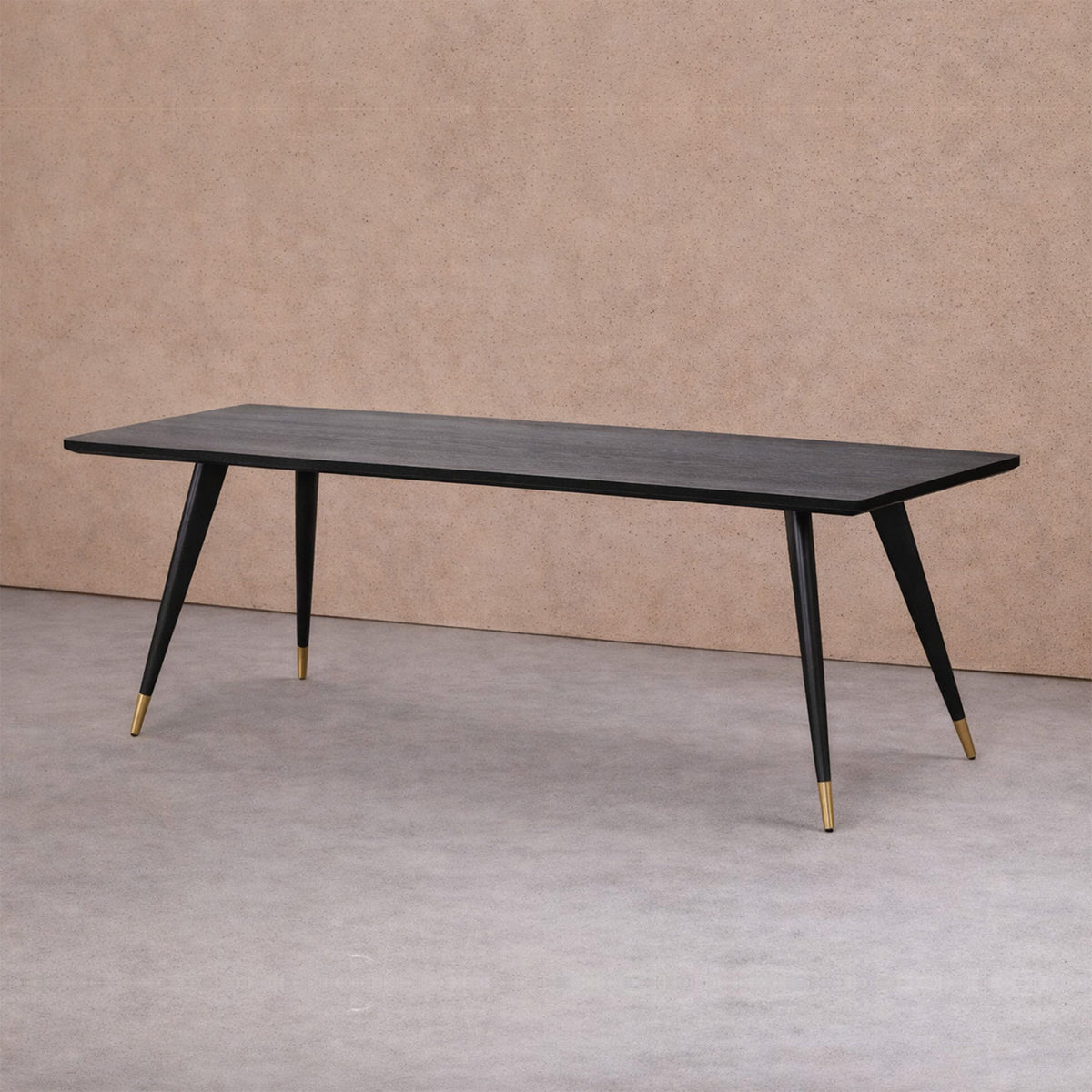 Harley Dining Table - Wenge Oak/Brass