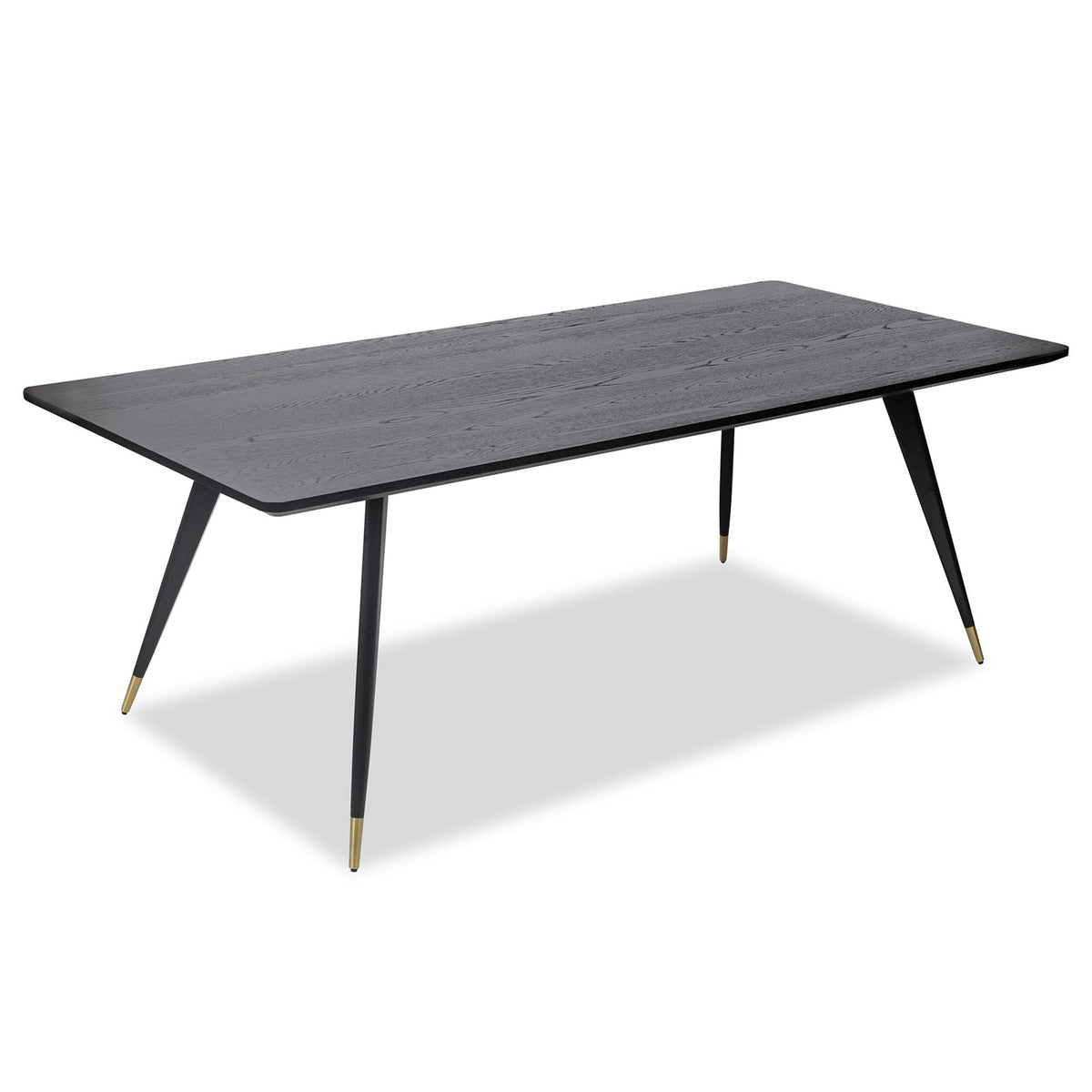 Harley Dining Table - Wenge Oak/Brass