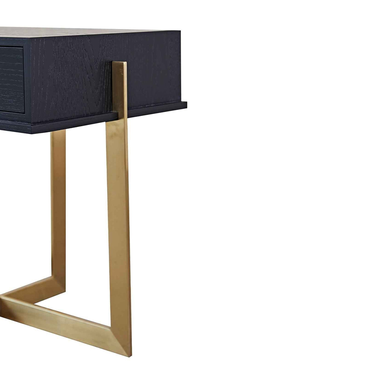 Archivolto Bedside Table - Wenge/Brushed Brass