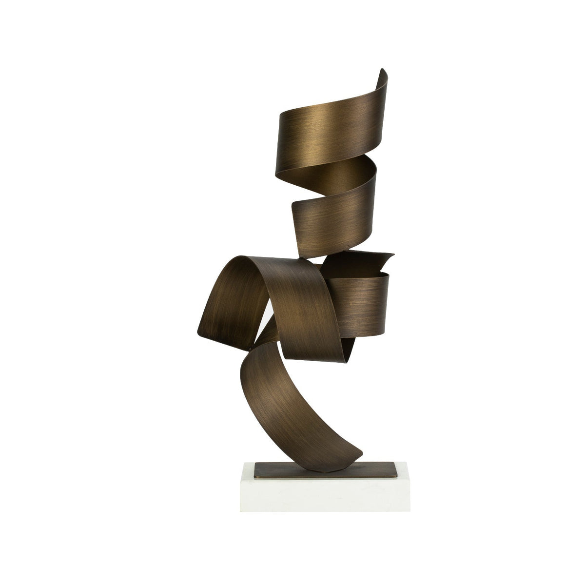 Clavo Table Decoration - Bronze Steel and White