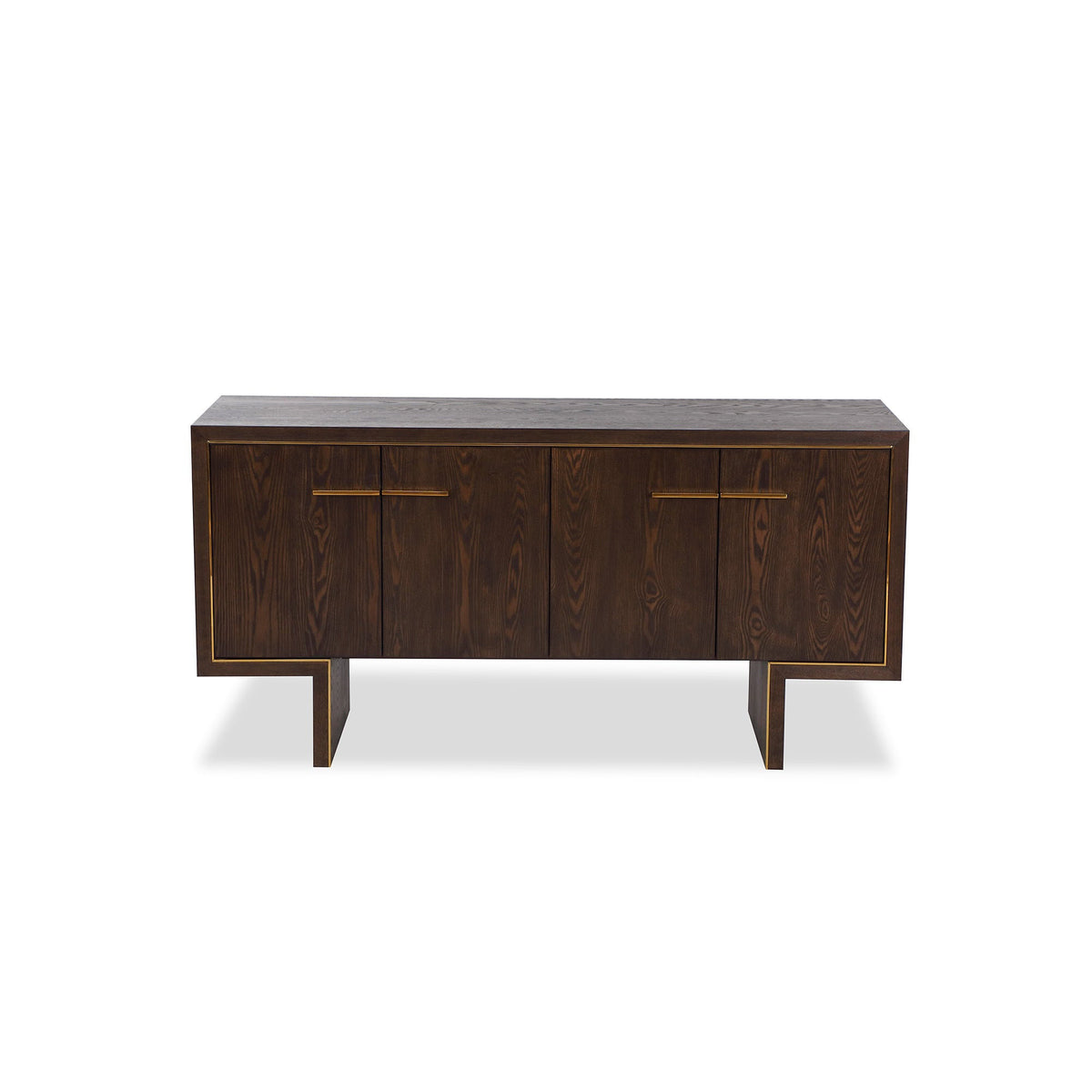 Tigur Sideboard - Dark Brown/Polished Brass