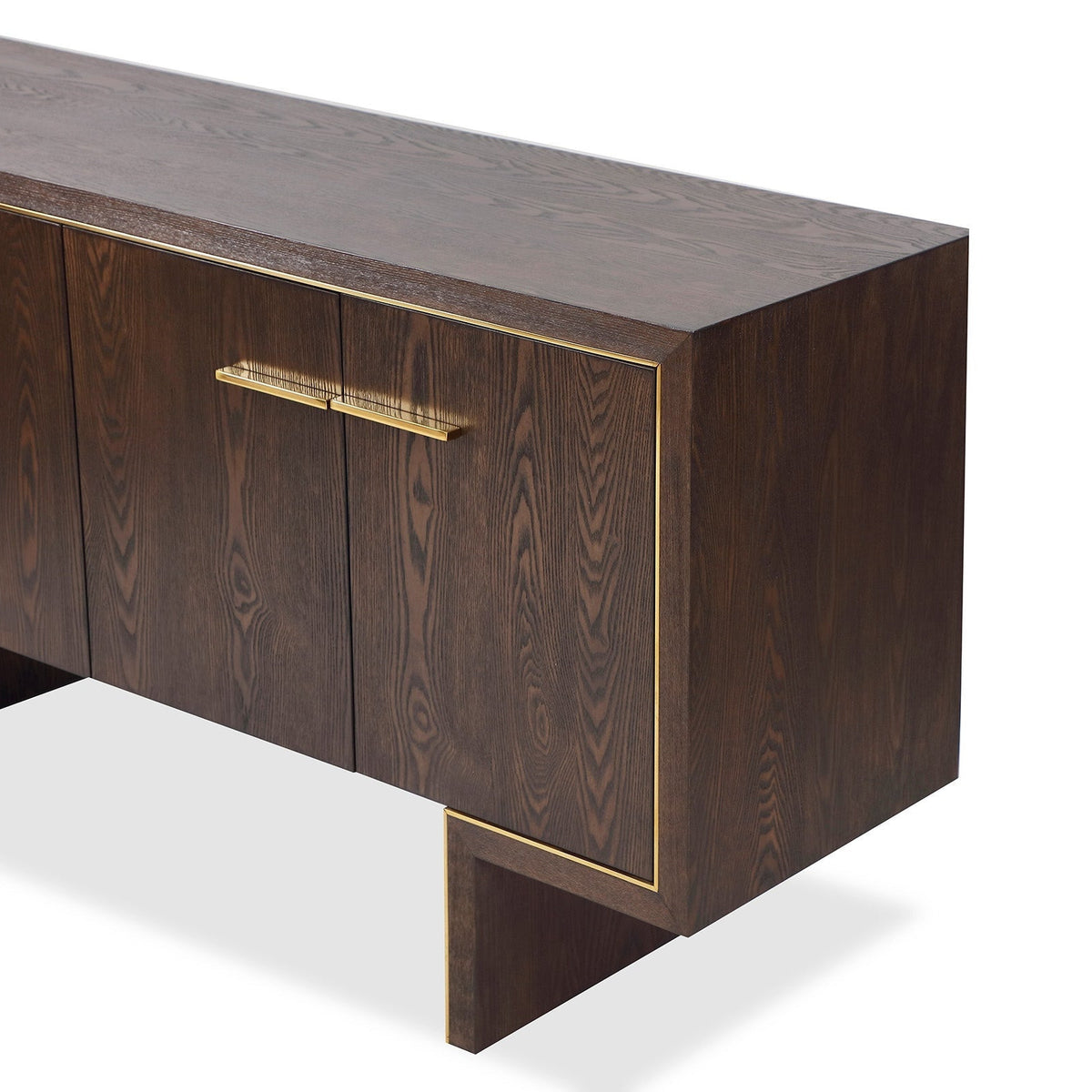 Tigur Sideboard - Dark Brown/Polished Brass