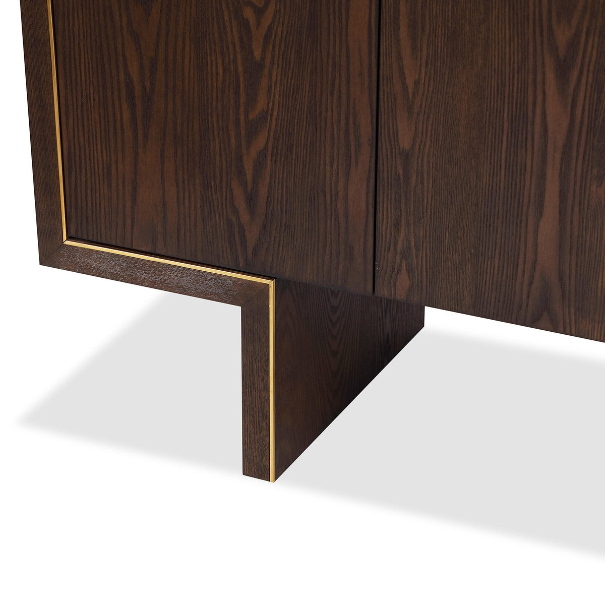 Tigur Sideboard - Dark Brown/Polished Brass