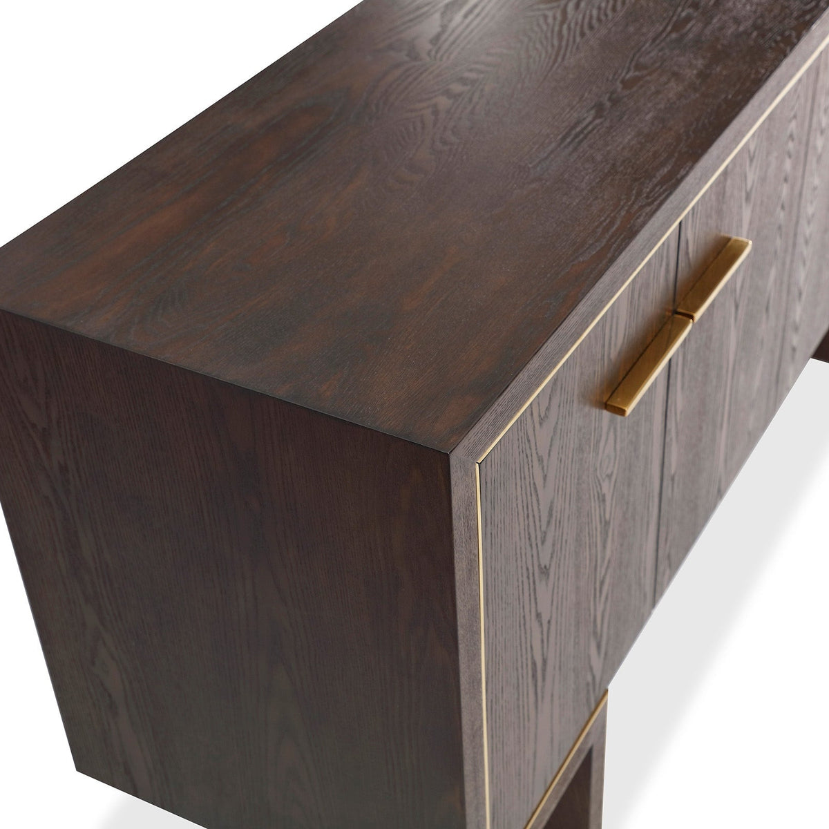 Tigur Sideboard - Dark Brown/Polished Brass