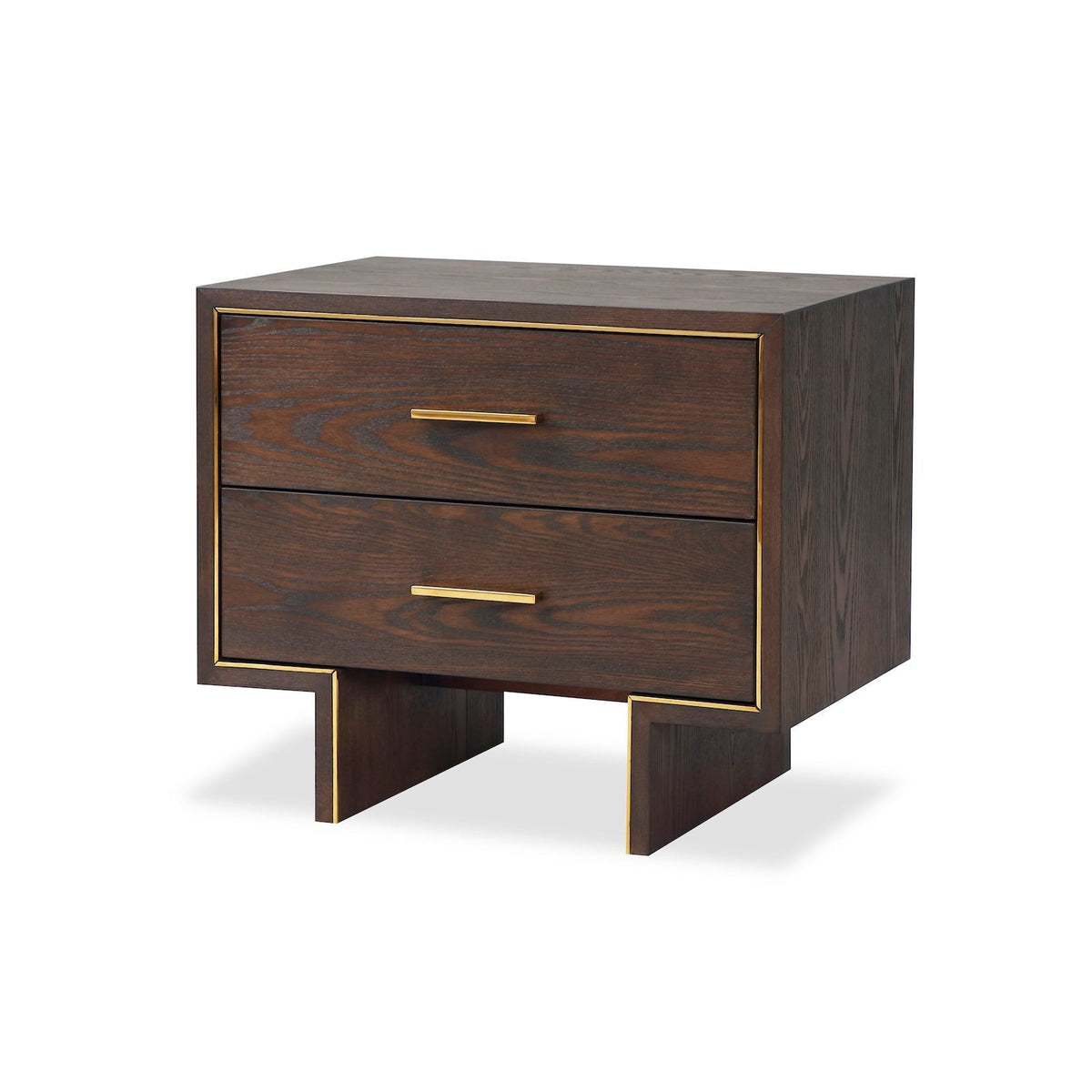 Tigur Bedside Table - Dark Brown