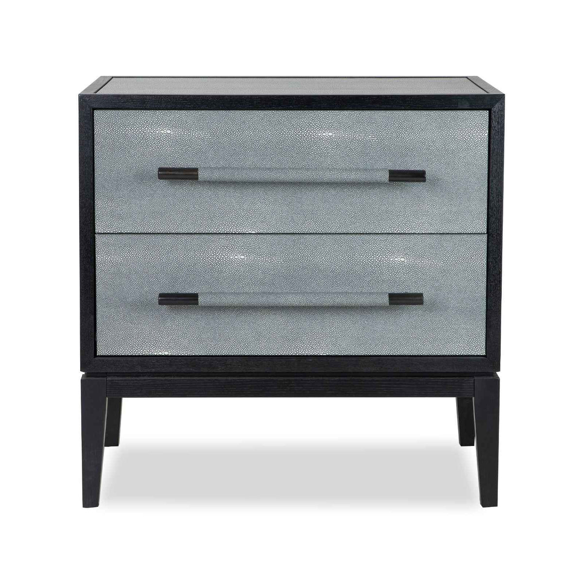Bologna Bedside Table - Grey Leather Look
