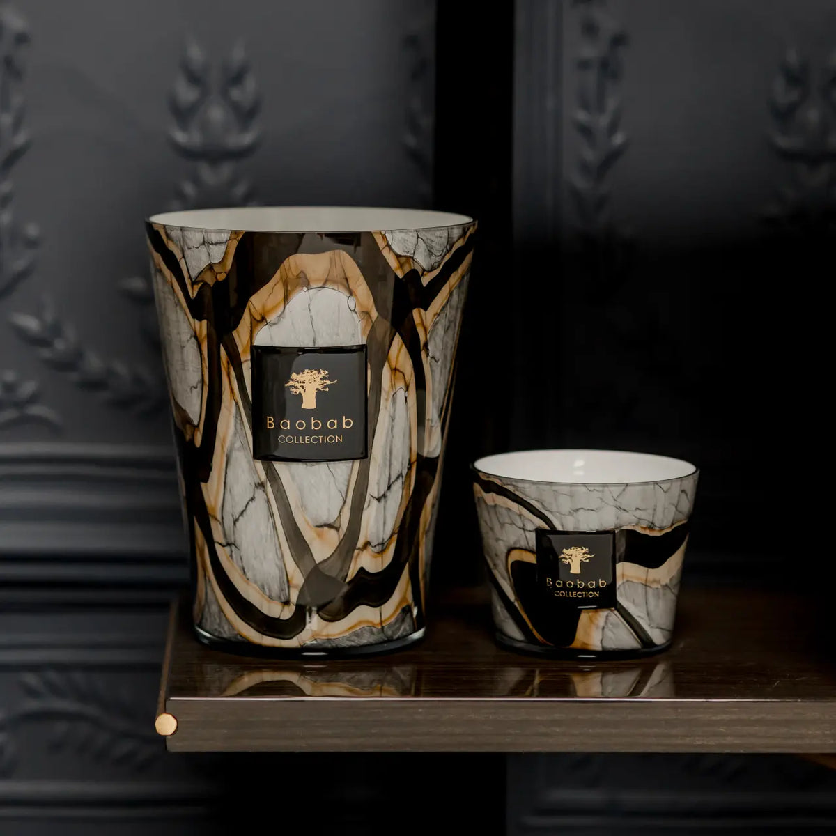 The  Stones Marble Candle 24cm