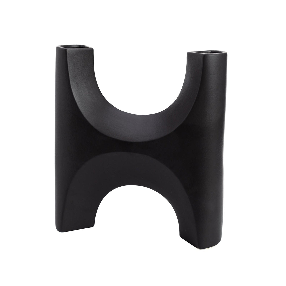Savier Large Vase - Black Ceramic