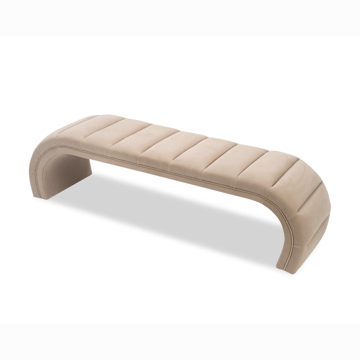 Coppola Bench  -  Oxford Latte Velvet