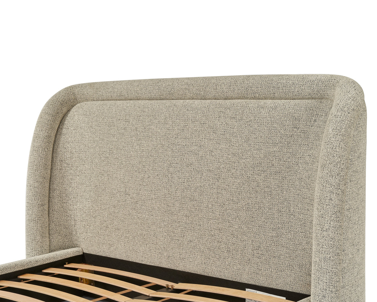 Calais King Size Bed - Colmer Silver Grain