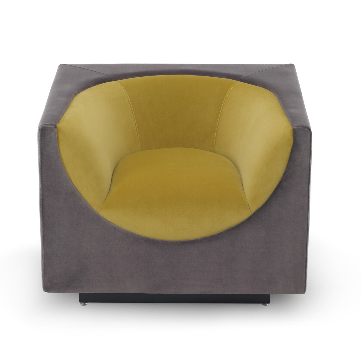 Era Occasional Chair - Kaster Slate & Mustard Velvet