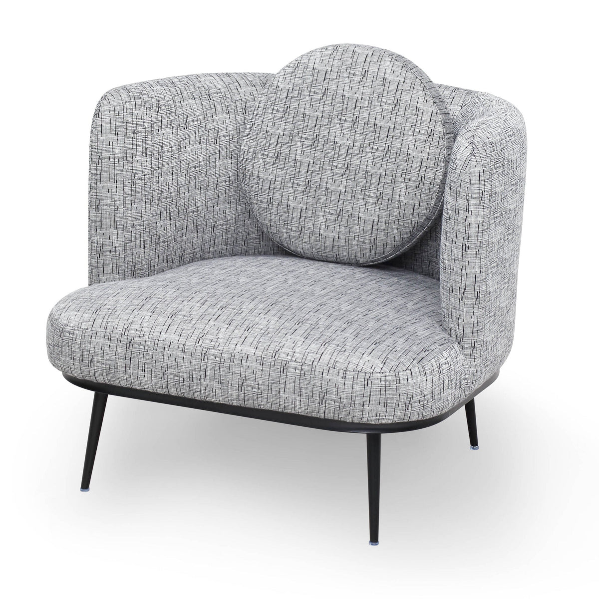 V Lux Occasional Chair - Artesan Black/White