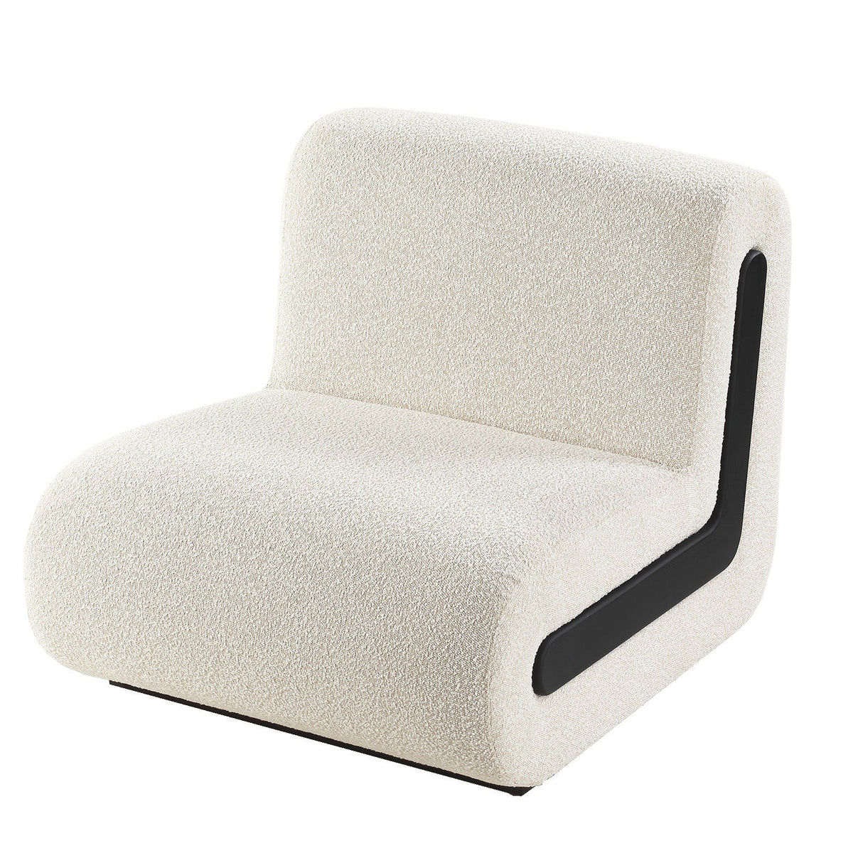 Bola Occasional Chair - Boucle Sand & Black