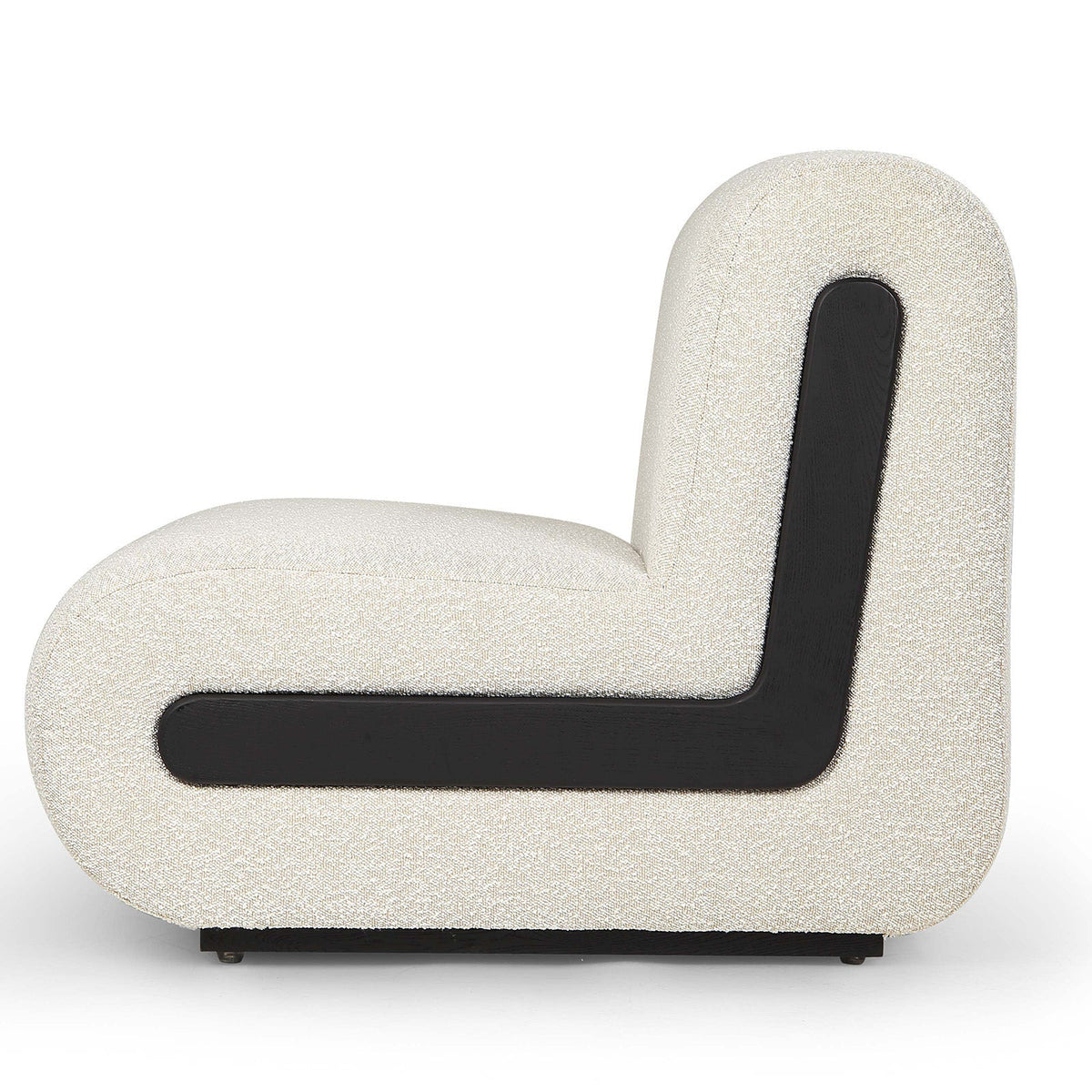 Bola Occasional Chair - Boucle Sand & Black