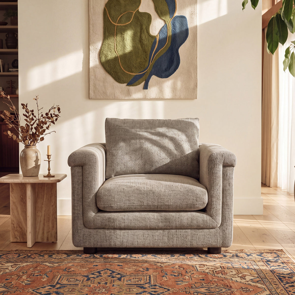 Delta Occasional Chair - Colmer Silver Grain