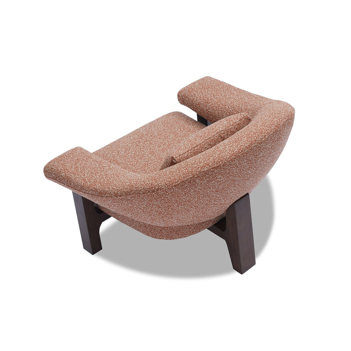 Riviera Occasional Chair - Capella Clay | Dark Brown Solid Wood