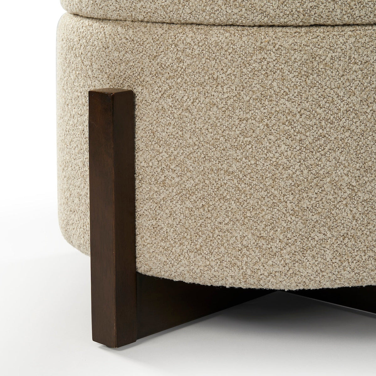 Asti Ottoman - Capella Sand/Ash Wood