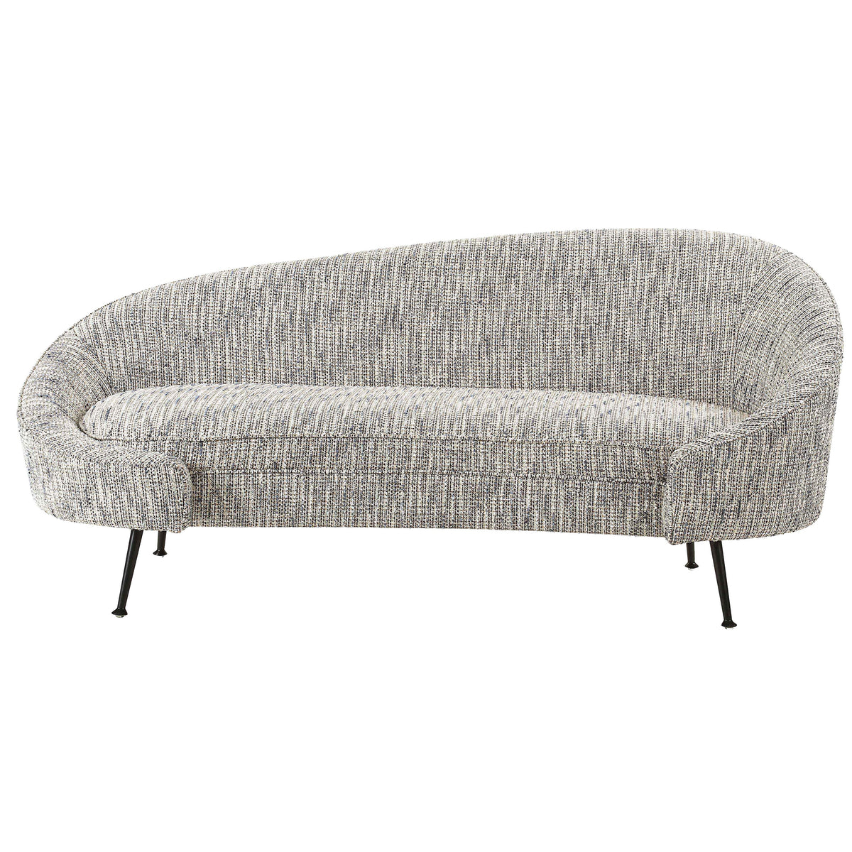 Aspen Sofa - Sherpa Grey/Matt Black