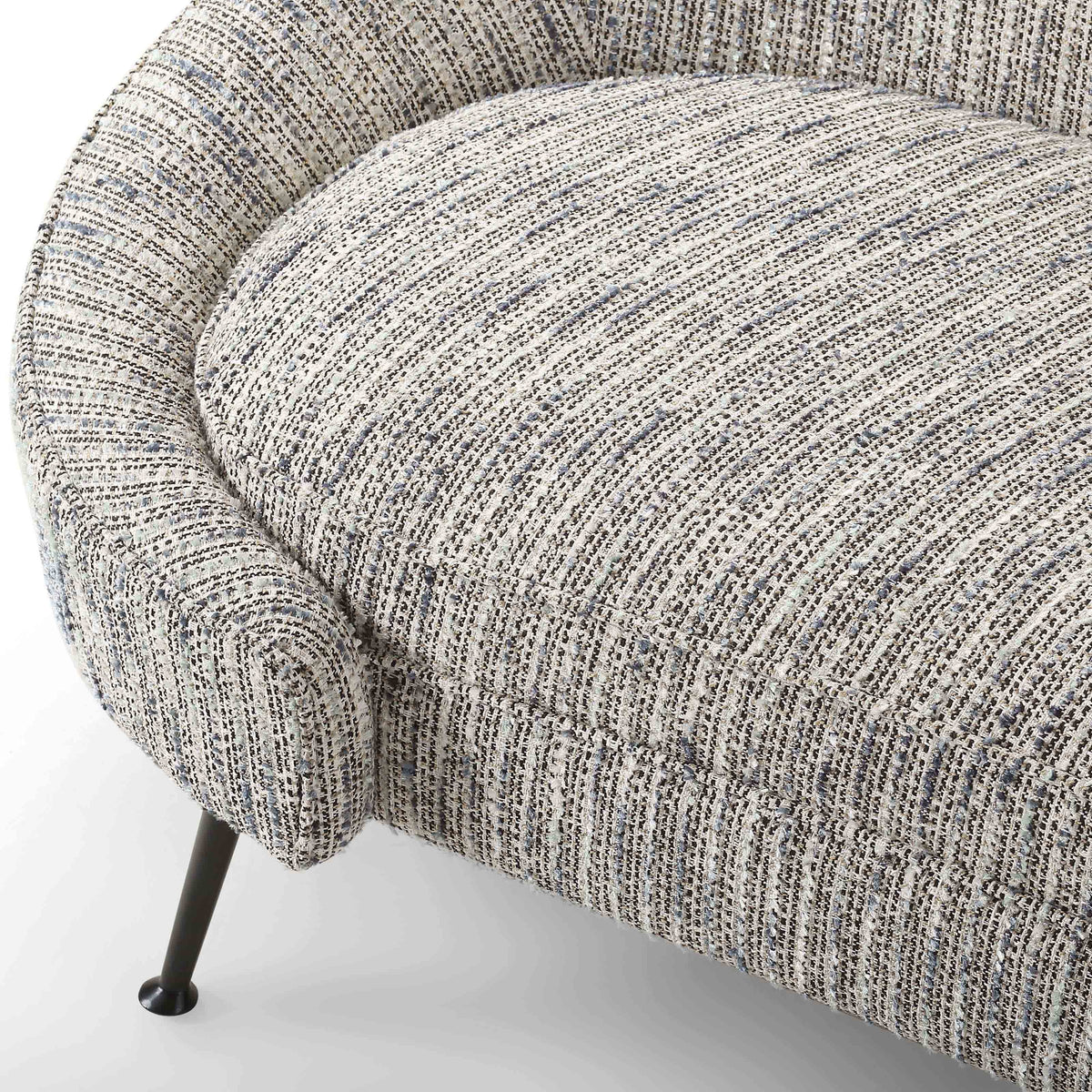 Aspen Sofa - Sherpa Grey/Matt Black