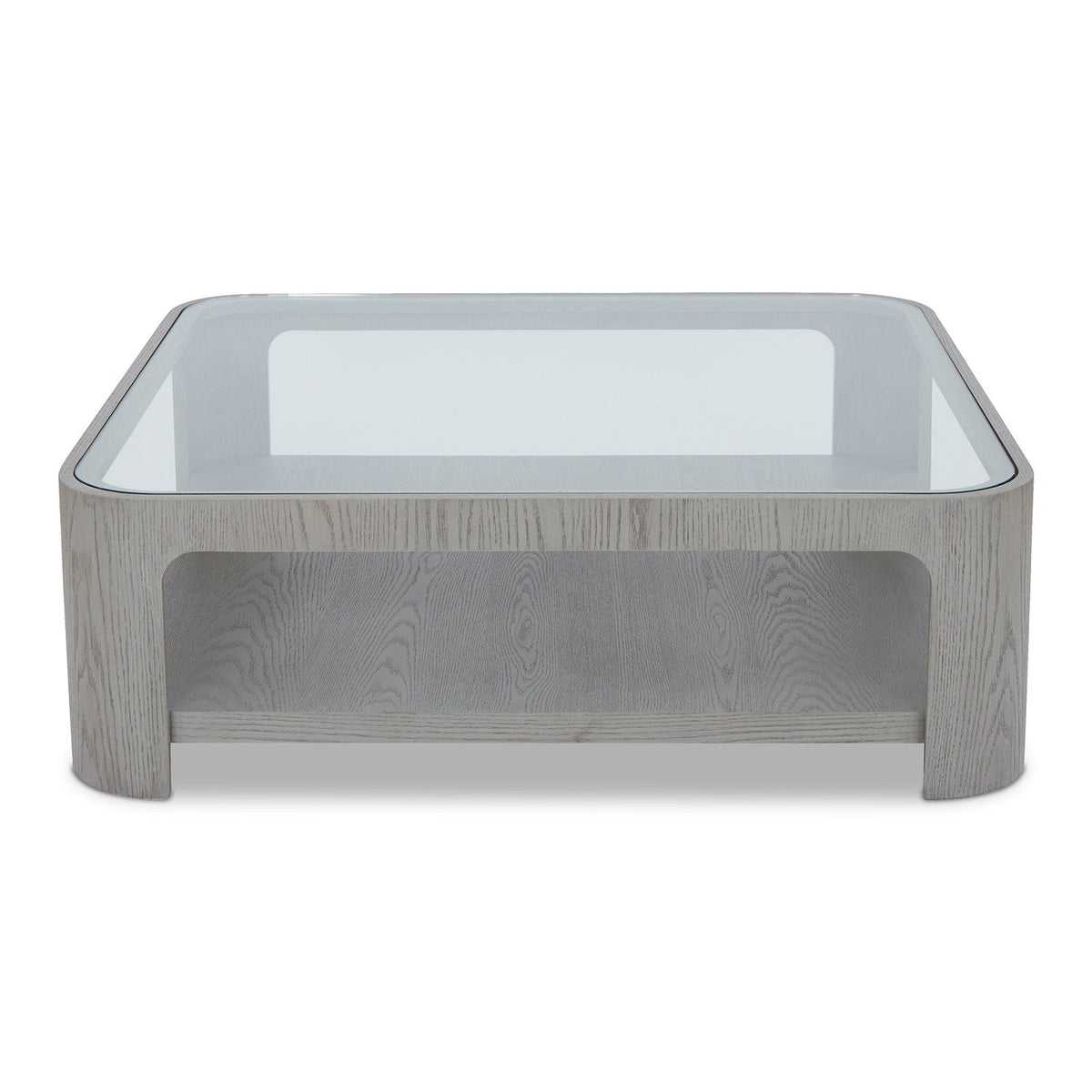 Espiga Coffee Table - Silver Black and Clear Glass -