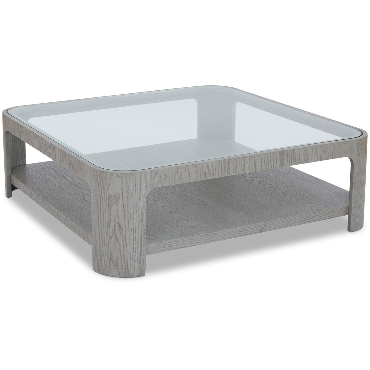Espiga Coffee Table - Silver Black and Clear Glass -