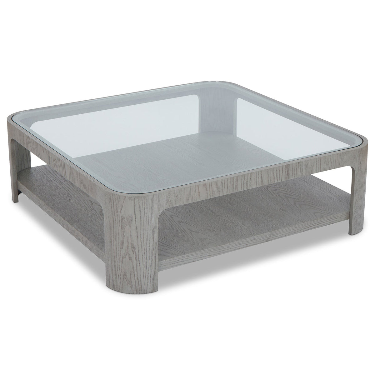 Espiga Coffee Table - Silver Black and Clear Glass -