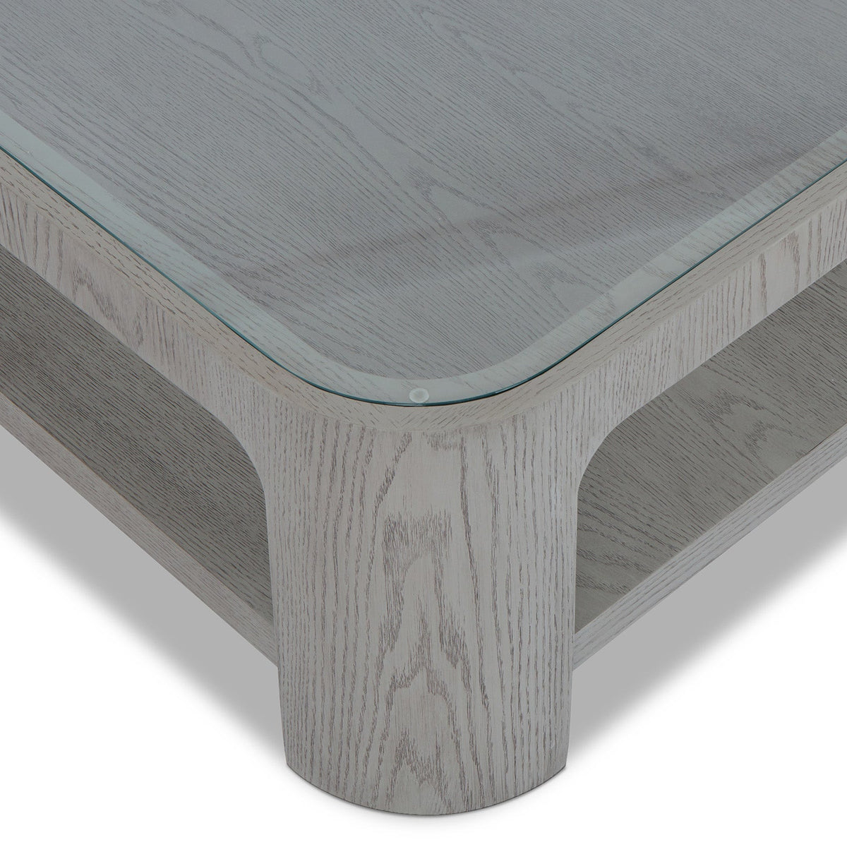Espiga Coffee Table - Silver Black and Clear Glass -