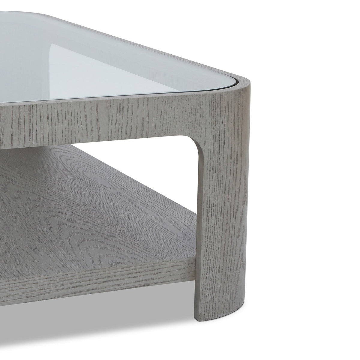 Espiga Coffee Table - Silver Black and Clear Glass -