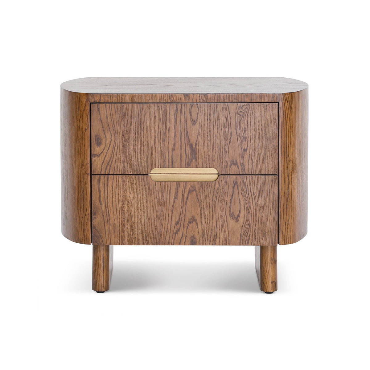 Lettos Bedside Table - Brushed Brown