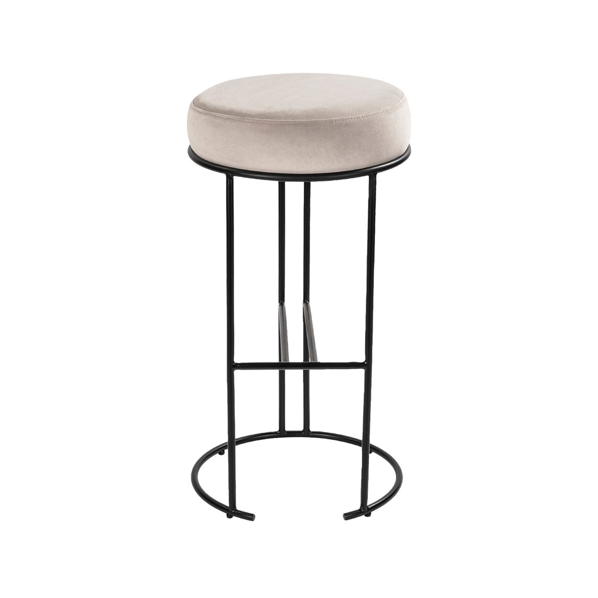 Compti Bar Stool - Kaster Light Grey