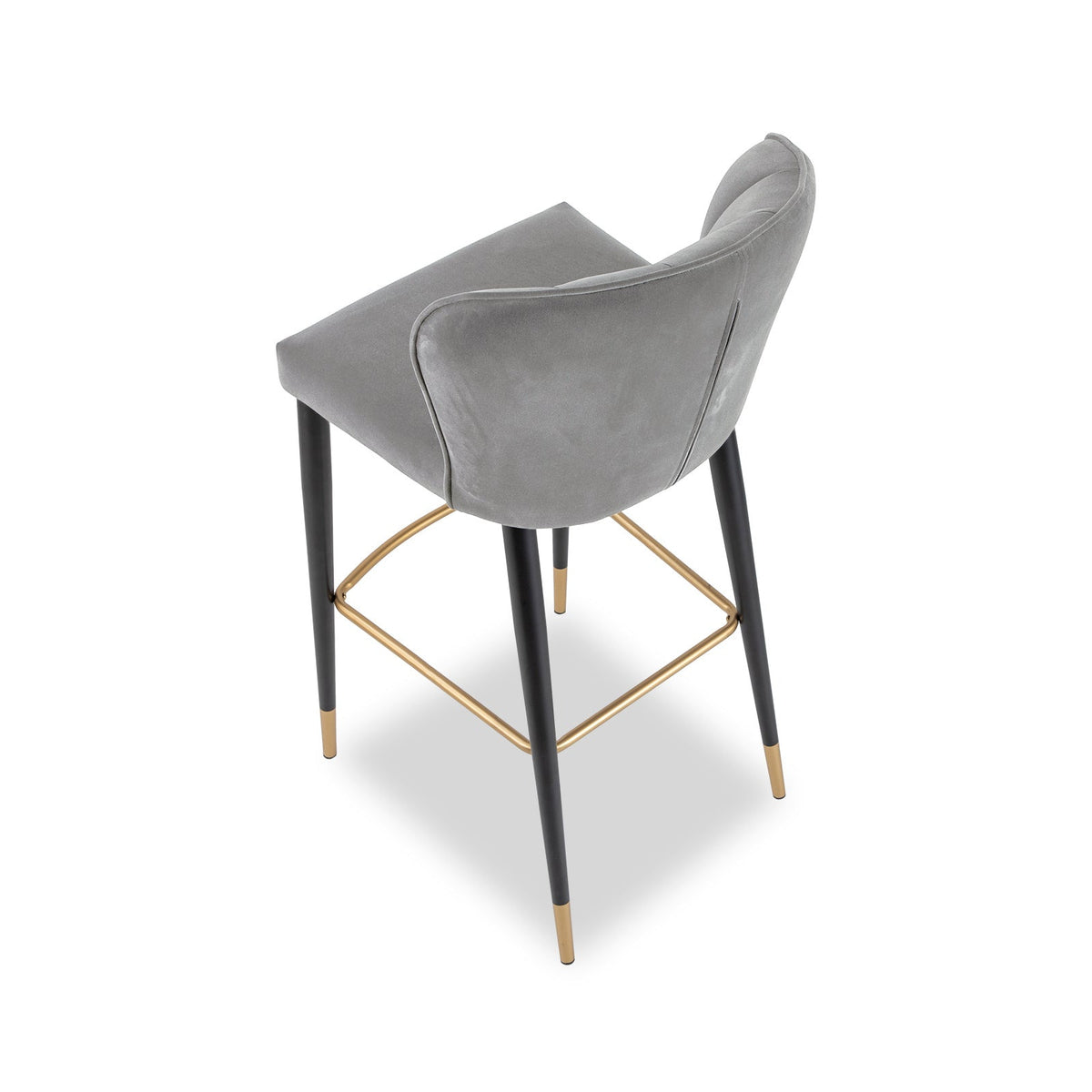 Maya Bar Stool - Kaster II Anchor Grey Velvet