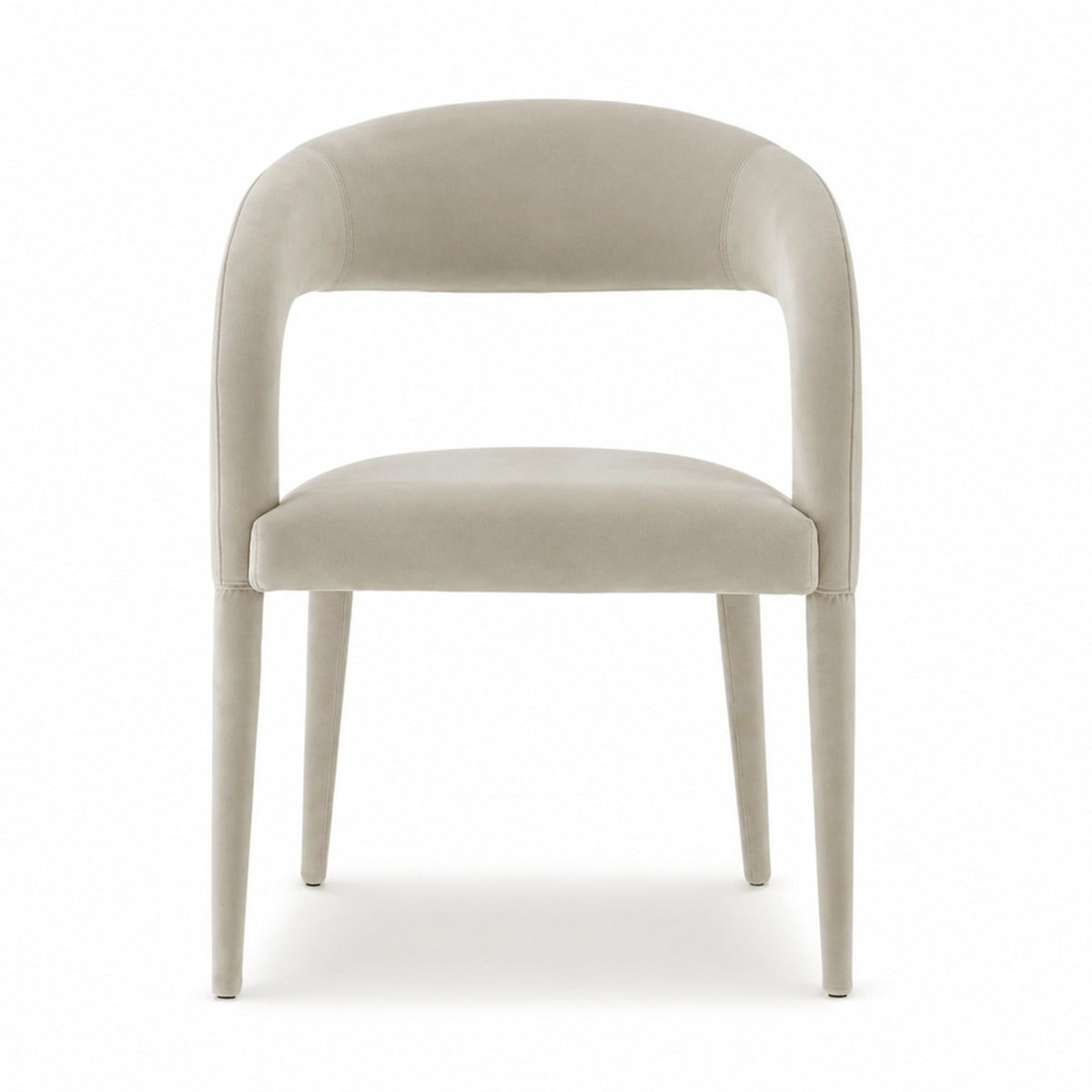 Salma Dining Chair - Gainsborough Ash Grey Velvet