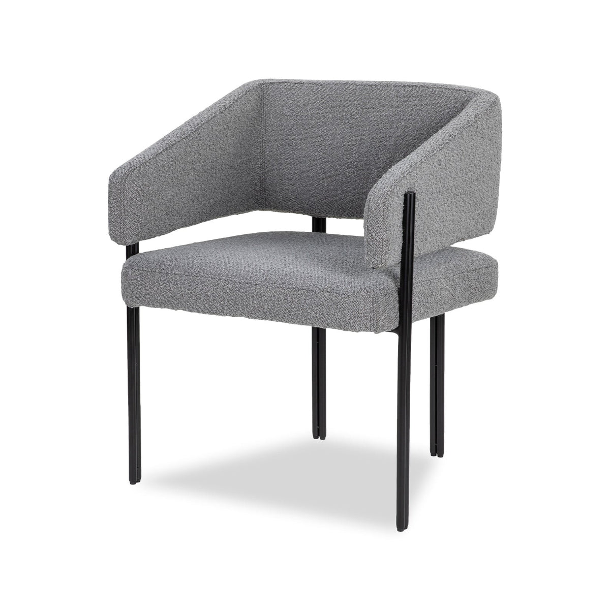 Tatler Dining Chair (S) - Boucle Grey