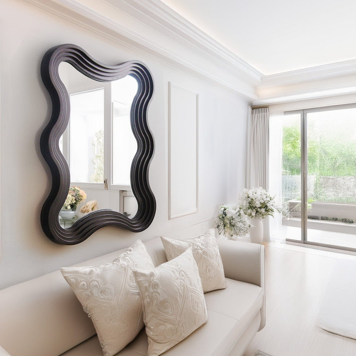 Ninfa Mirror - Antique Bronze