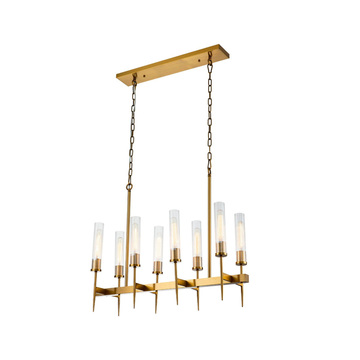 Tilda Pendant Lamp - Clear Glass, Brass Finish