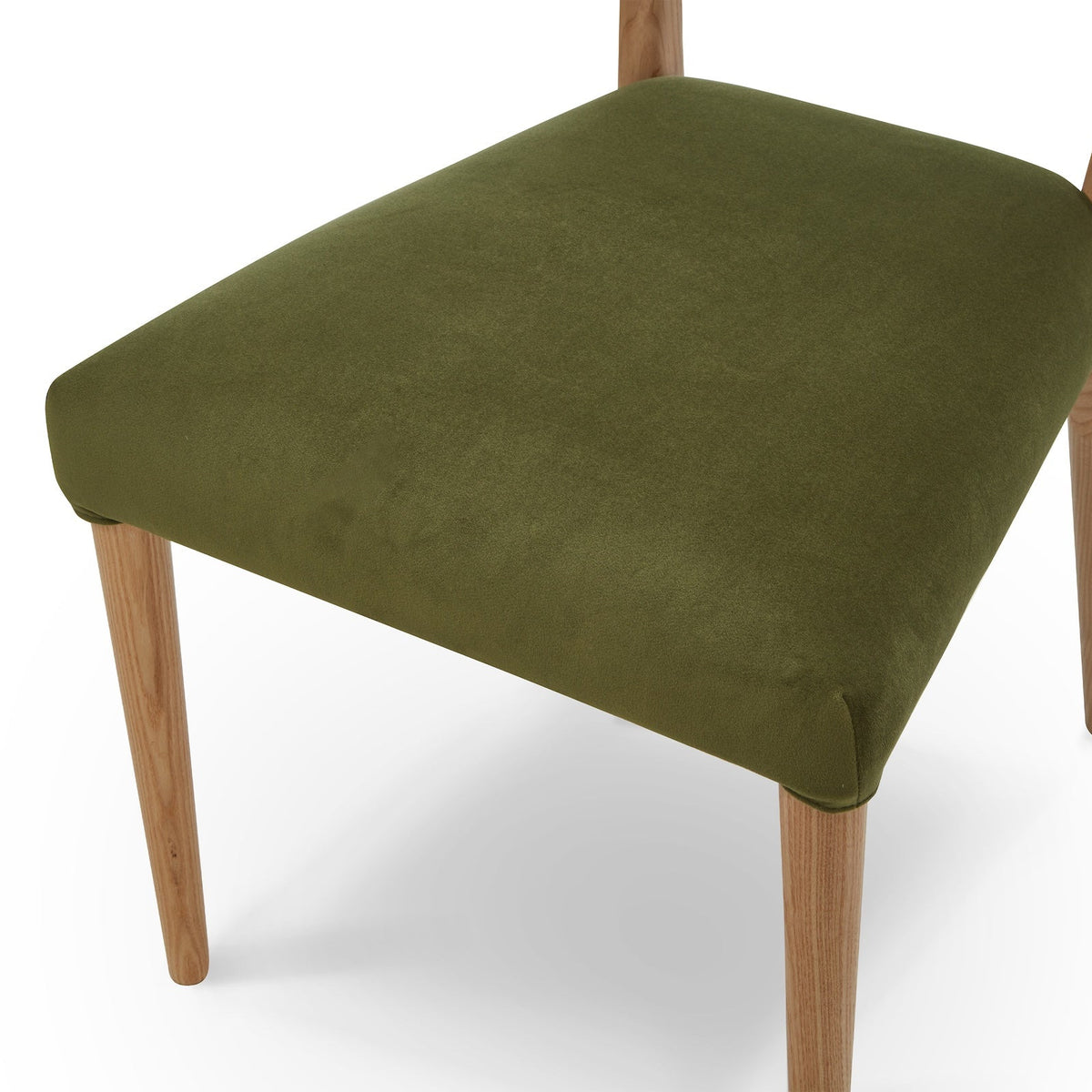 Adelaide Dining Chair - Kaster II Olive & Brushed Natural Wood