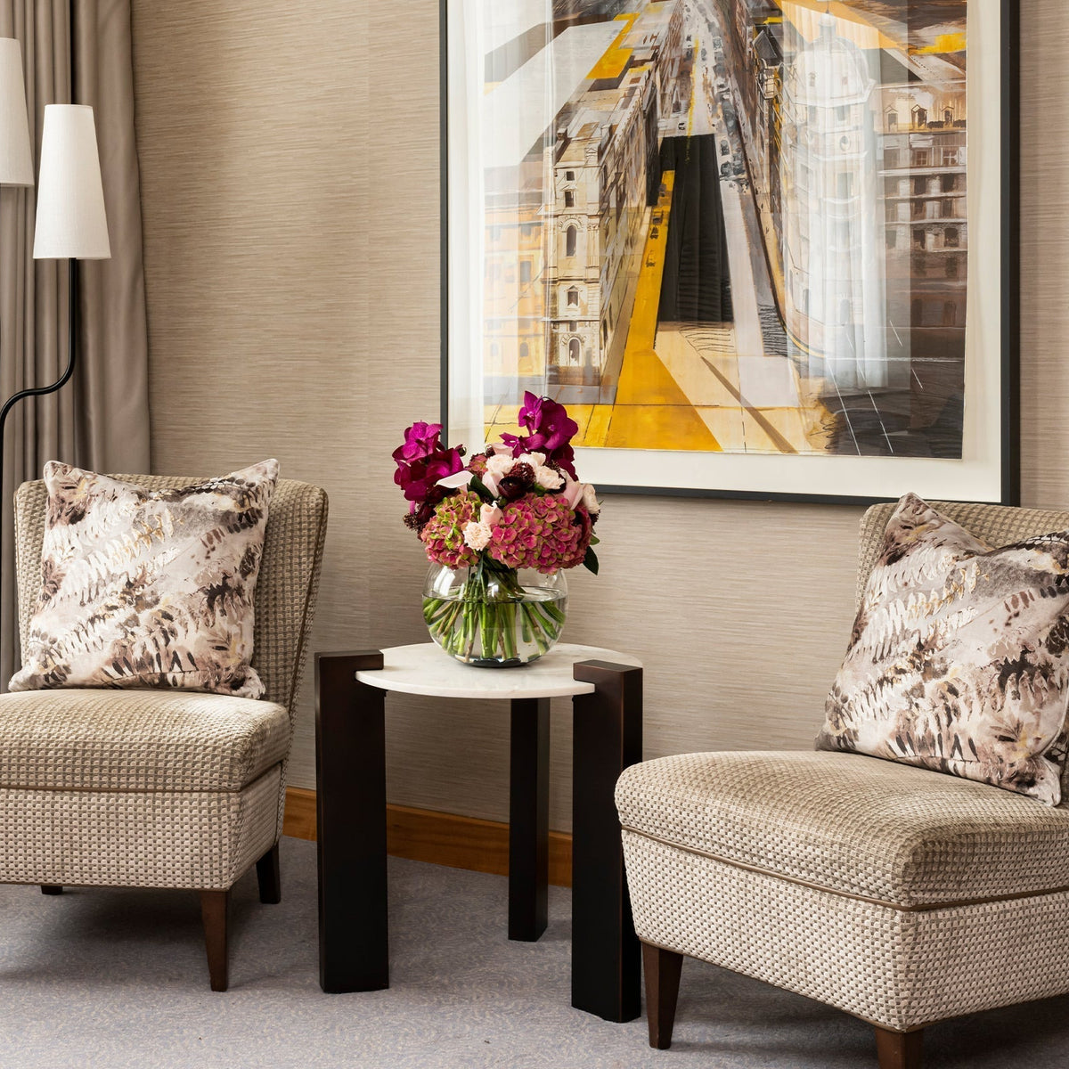 Poiset Floor Lamp - Black Matt Metal