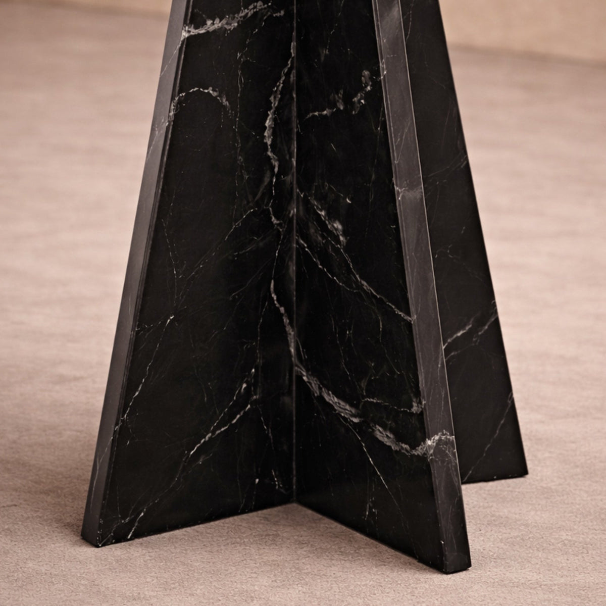 Rodes Side Table - Black Fantasy Marble