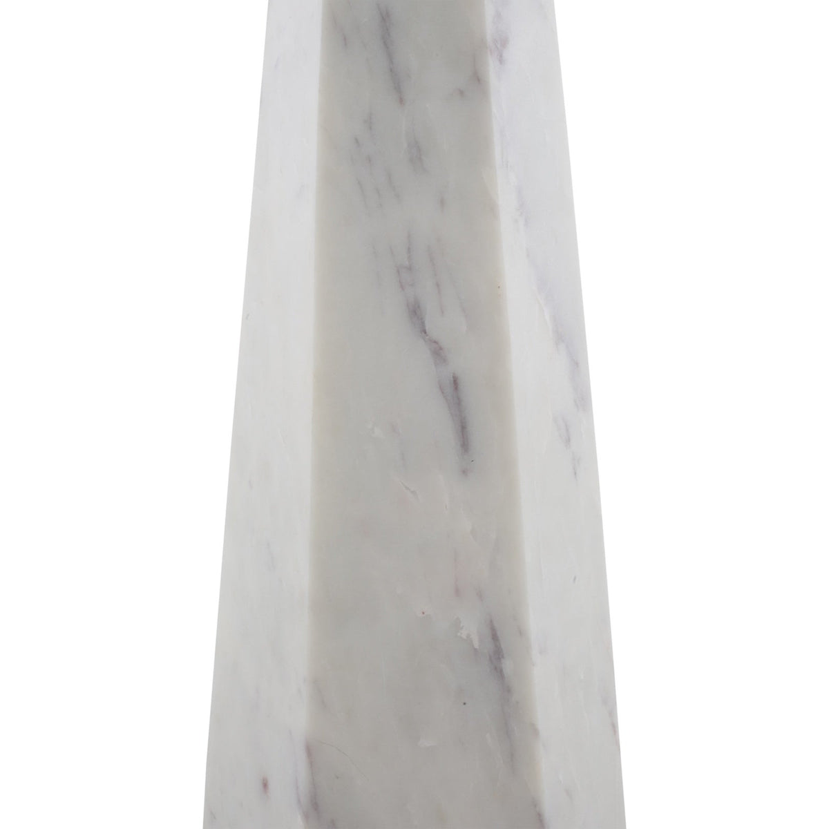Hexagon Side Table - White Lady Marble