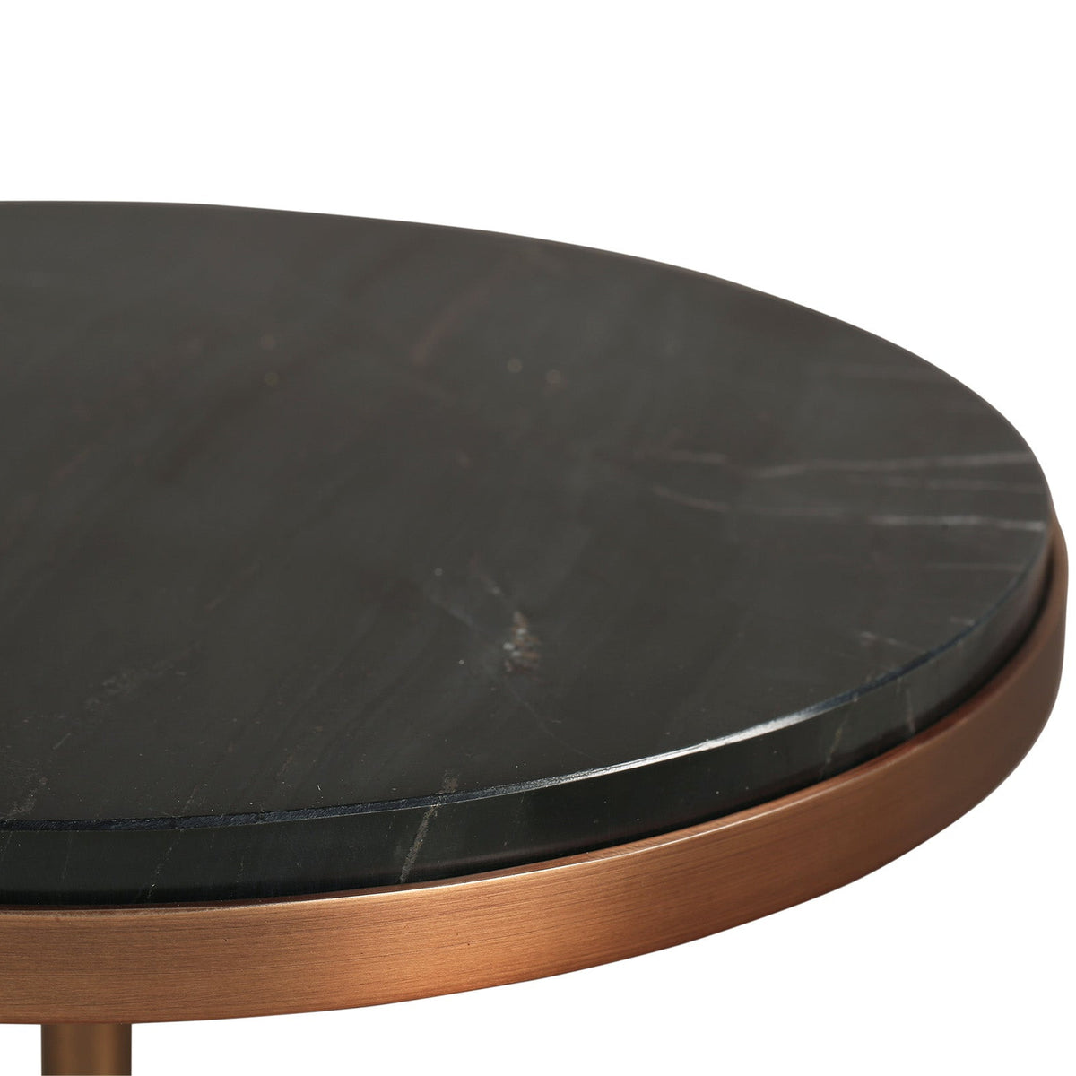 Notto Side Table (set of 2) - Black Marble Bronze