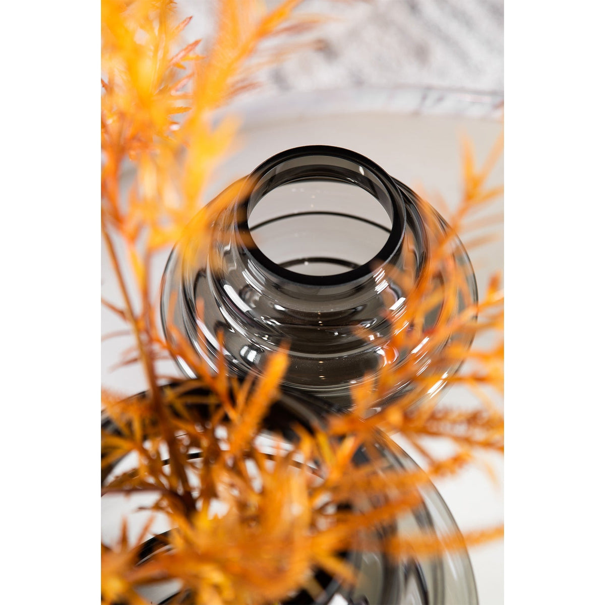 Selba Vase Small - Grey Glass