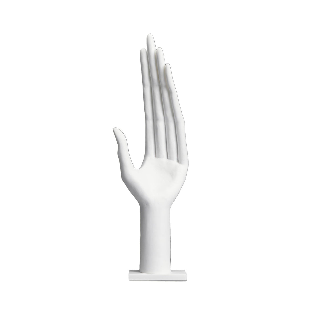 White Hand Sculpture - White Resin