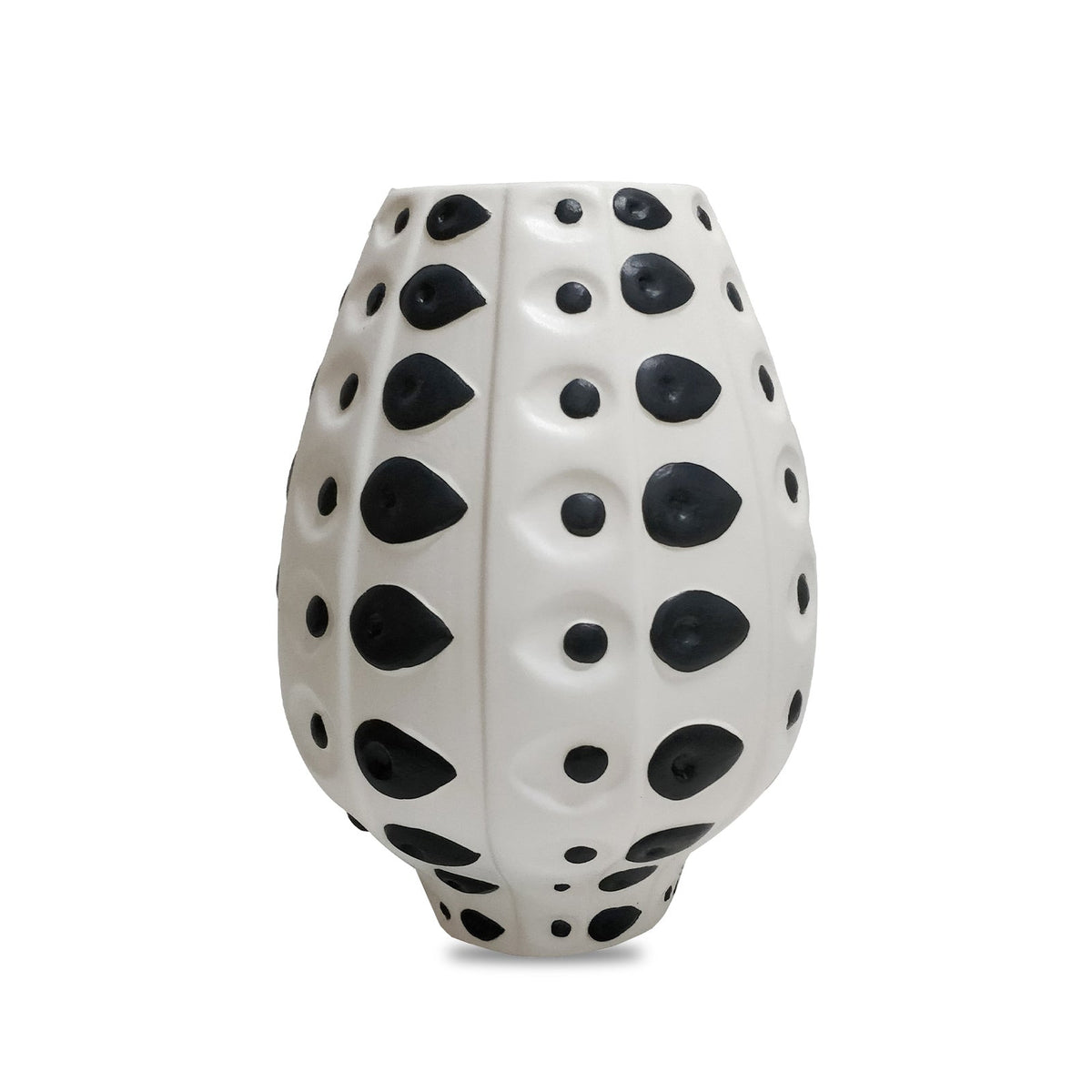 Kelso Vase - Black and White Ceramic