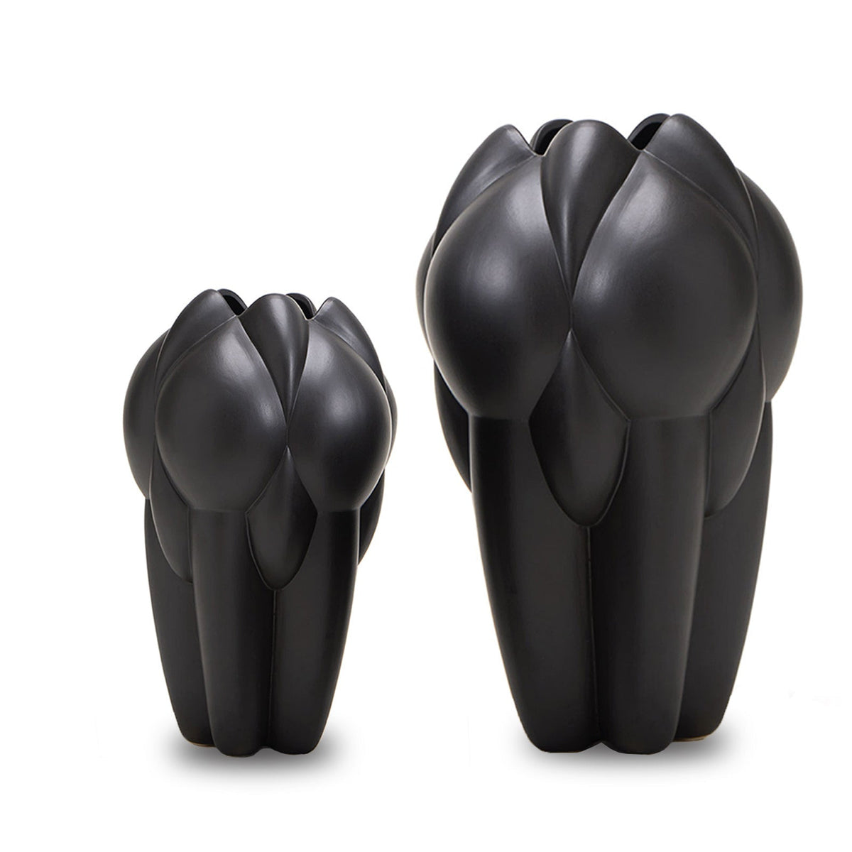 Lax Small Vase - Black Ceramic