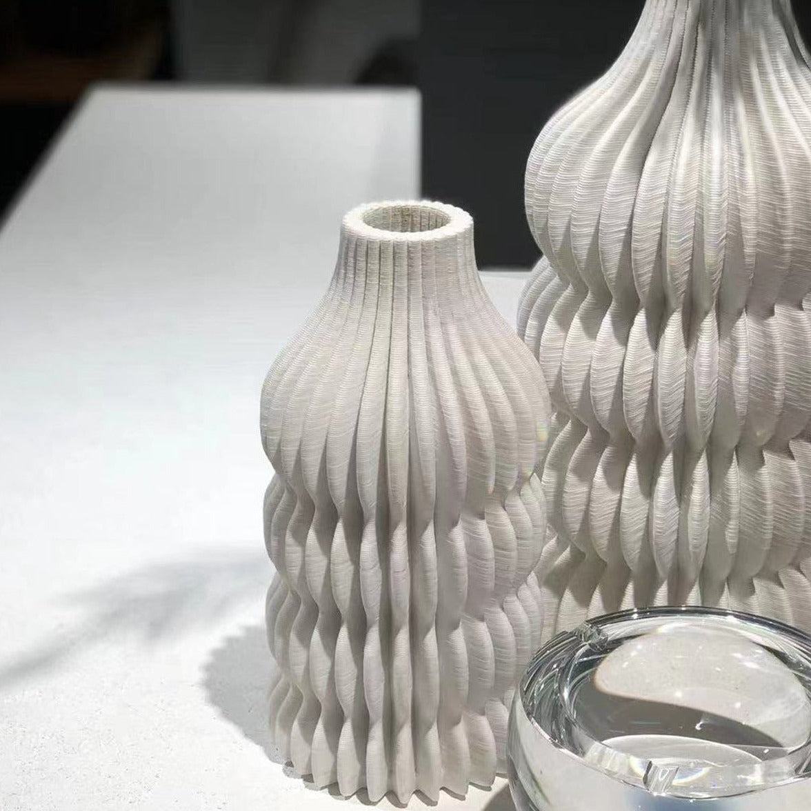 Iverna Small Vase - White Ceramic