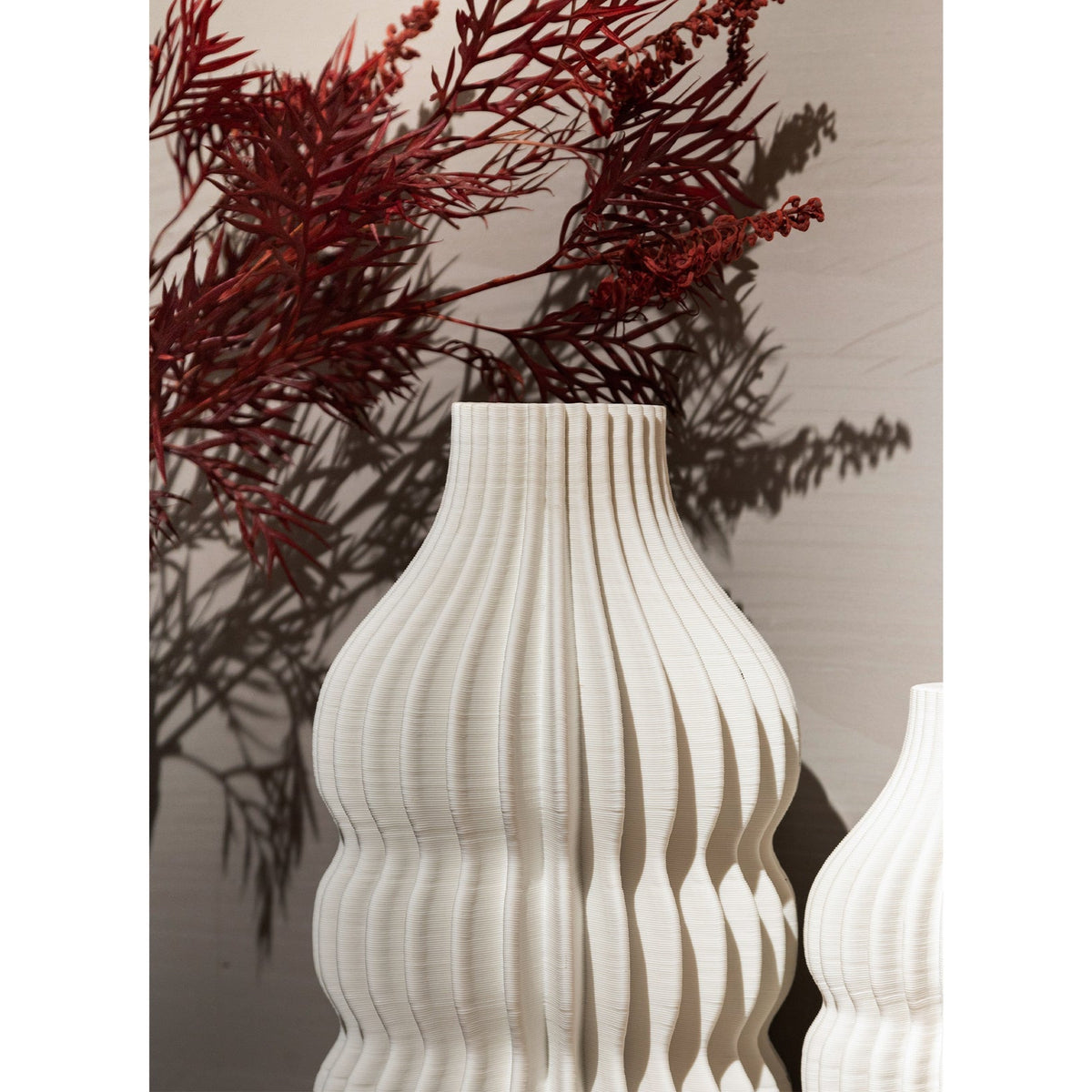 Iverna Small Vase - White Ceramic