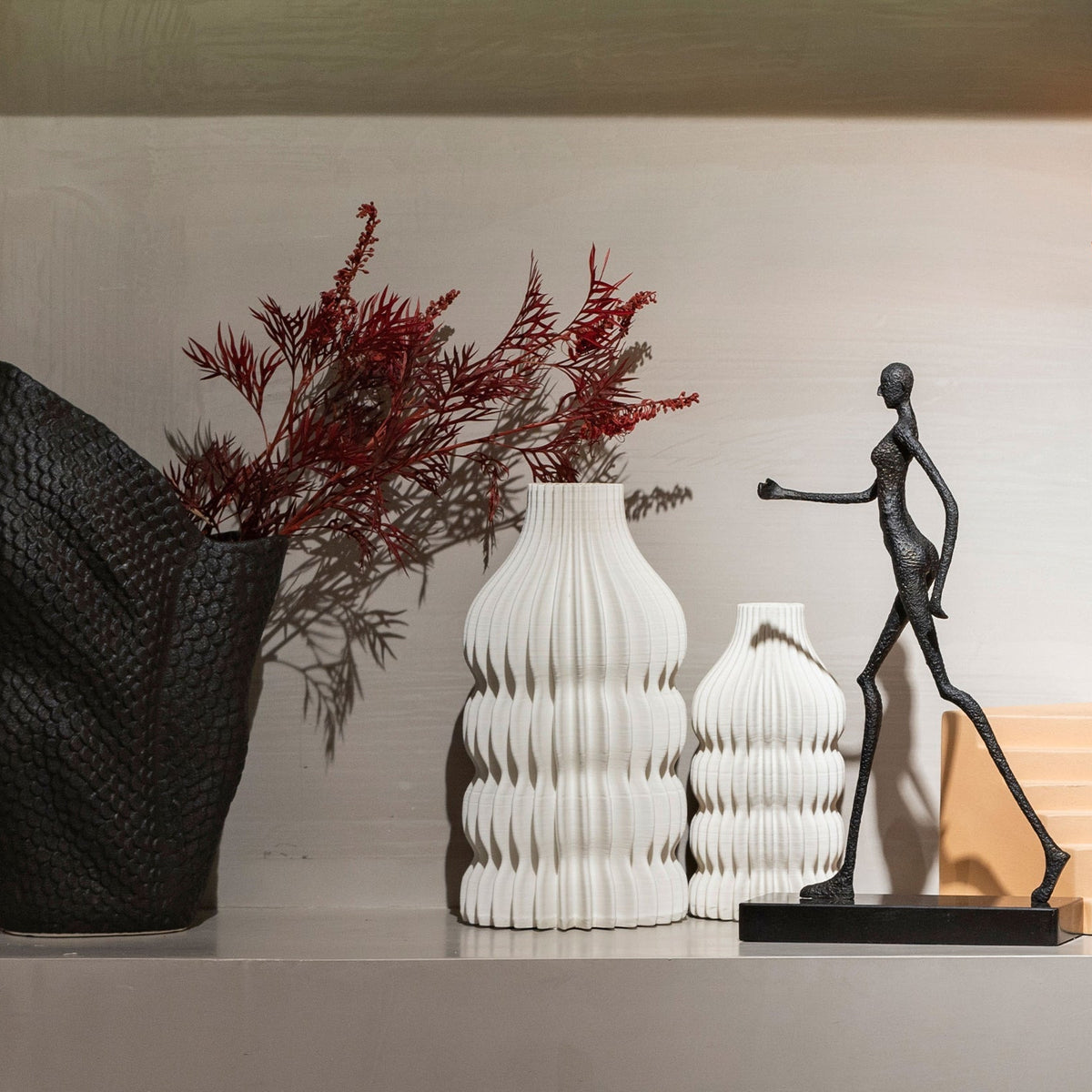 Iverna Small Vase - White Ceramic