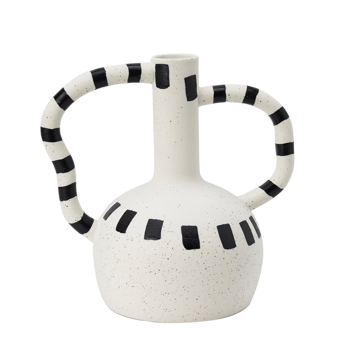 Irving Vase - Black & White Ceramic
